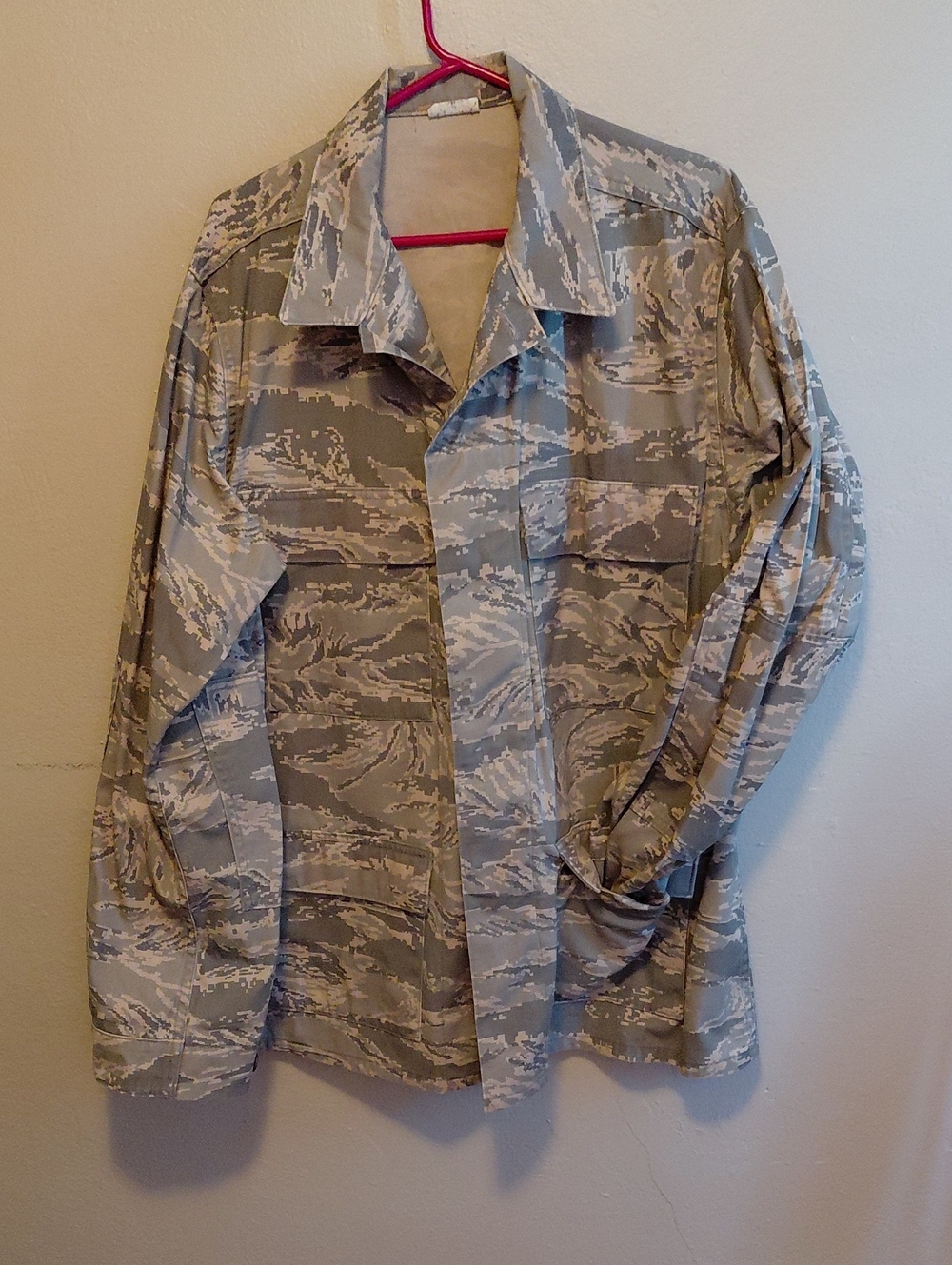 Men's Military Field Jacket - Gray Camouflage